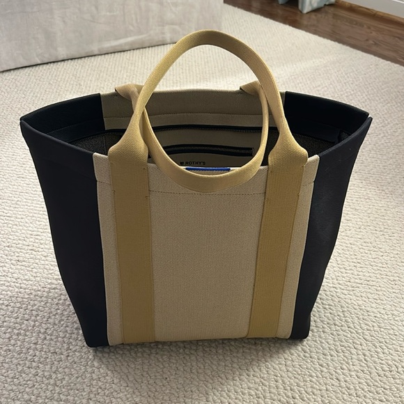Rothy's Navy and Tan Shoulder Bag